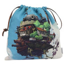 LOEWE Studio Ghibli Howl's Moving Castle Pouch Nylon Blue Auth 167498M-1