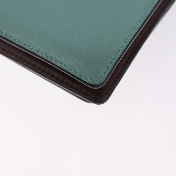 LOEWE LOEWE × Studio Ghibli Suswatari Wallet Leather Green Gold Auth 167501M