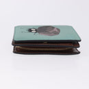 LOEWE LOEWE × Studio Ghibli Suswatari Wallet Leather Green Gold Auth 167501M-3
