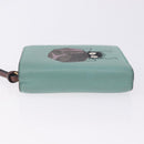 LOEWE LOEWE × Studio Ghibli Suswatari Wallet Leather Green Gold Auth 167501M-4