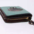 LOEWE LOEWE × Studio Ghibli Suswatari Wallet Leather Green Gold Auth 167501M-5