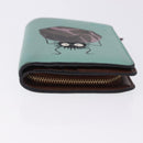 LOEWE LOEWE × Studio Ghibli Suswatari Wallet Leather Green Gold Auth 167501M-6