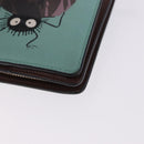 LOEWE LOEWE × Studio Ghibli Suswatari Wallet Leather Green Gold Auth 167501M-14