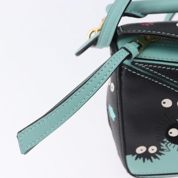 LOEWE Ghibli Spirited Away Soot Sprites Puzzle Bag Mini 2way Green Auth 167502SM