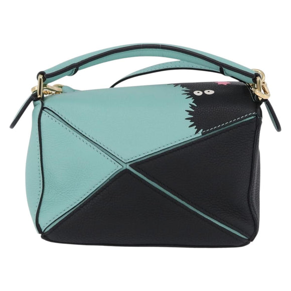 LOEWE Ghibli Spirited Away Soot Sprites Puzzle Bag Mini 2way Green Auth 167502SM