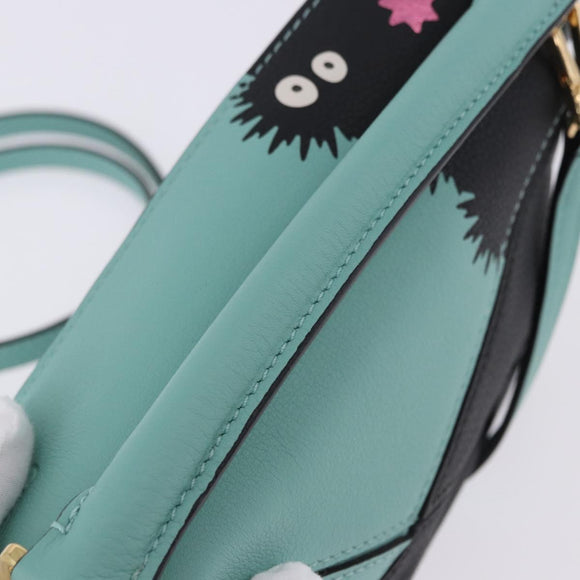 LOEWE Ghibli Spirited Away Soot Sprites Puzzle Bag Mini 2way Green Auth 167502SM