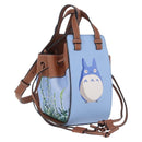 LOEWE Ghibli Collaboration Totoro Hammock Mini Bag Leather Blue Auth 167503SM-1