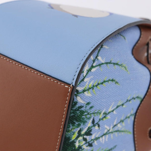 LOEWE Ghibli Collaboration Totoro Hammock Mini Bag Leather Blue Auth 167503SM