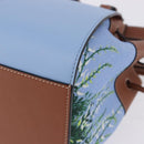 LOEWE Ghibli Collaboration Totoro Hammock Mini Bag Leather Blue Auth 167503SM-17