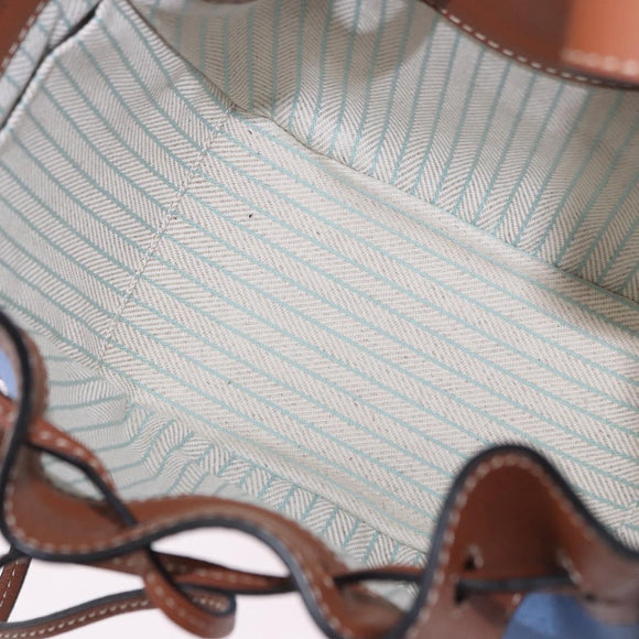 LOEWE Ghibli Collaboration Totoro Hammock Mini Bag Leather Blue Auth 167503SM