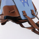 LOEWE Ghibli Collaboration Totoro Hammock Mini Bag Leather Blue Auth 167503SM-6