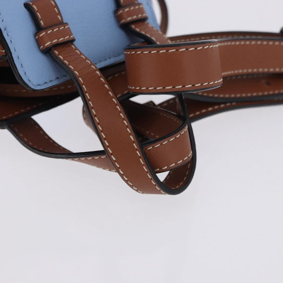 LOEWE Ghibli Collaboration Totoro Hammock Mini Bag Leather Blue Auth 167503SM