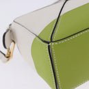 LOEWE Ghibli Spirited Away Ootori Sama Puzzle Bag Mini Leather 2way Gold Auth 167504SM-18