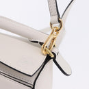 LOEWE Ghibli Spirited Away Ootori Sama Puzzle Bag Mini Leather 2way Gold Auth 167504SM-22