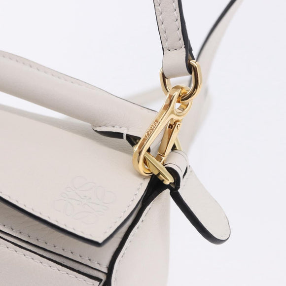 LOEWE Ghibli Spirited Away Ootori Sama Puzzle Bag Mini Leather 2way Gold Auth 167504SM
