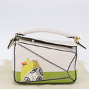 LOEWE Ghibli Spirited Away Ootori Sama Puzzle Bag Mini Leather 2way Gold Auth 167504SM-12