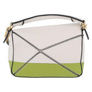 LOEWE Ghibli Spirited Away Ootori Sama Puzzle Bag Mini Leather 2way Gold Auth 167504SM-2