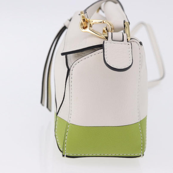 LOEWE Ghibli Spirited Away Ootori Sama Puzzle Bag Mini Leather 2way Gold Auth 167504SM
