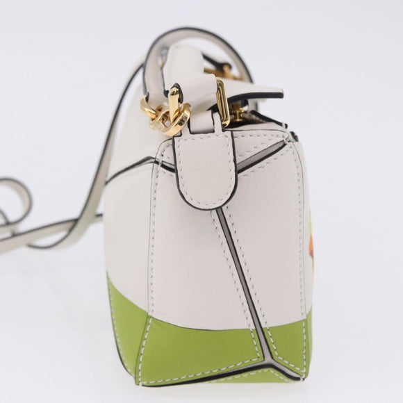 LOEWE Ghibli Spirited Away Ootori Sama Puzzle Bag Mini Leather 2way Gold Auth 167504SM