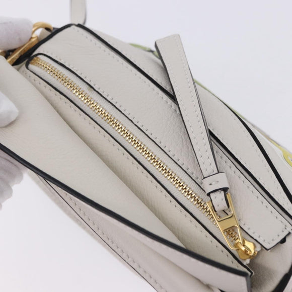 LOEWE Ghibli Spirited Away Ootori Sama Puzzle Bag Mini Leather 2way Gold Auth 167504SM