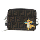 FENDI FENDIxFRGMTxPOKÉMON Zucca Canvas Dragonfly 2way Camera Bag Auth 167506SM-13