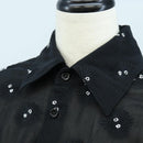 LOEWE LOEWE × Studio Ghibli Sheer shirt Soot Sprites Cotton 34 Auth 167530SM-5
