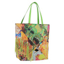 LOEWE Puzzlefold Tote XL Leather Richard Hawkins Green Chrome Auth 167531SM-1