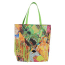 LOEWE Puzzlefold Tote XL Leather Richard Hawkins Green Chrome Auth 167531SM-13