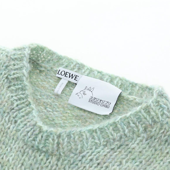 LOEWE LOEWE × Studio Ghibli Embroidered Sweater Hin Wool XS Green Auth 167540SM