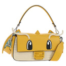 FENDI Dragonite FENDIxFRGMTxPOKÉMON Mamma Baguette Leather Yellow Auth 167542SM-1