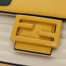 FENDI Dragonite FENDIxFRGMTxPOKÉMON Mamma Baguette Leather Yellow Auth 167542SM-21