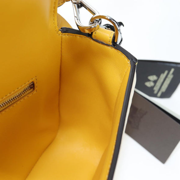 FENDI Dragonite FENDIxFRGMTxPOKÉMON Mamma Baguette Leather Yellow Auth 167542SM
