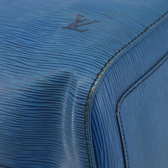 LOUIS VUITTON Epi Keepall 45 Boston Bag Blue M42975 LV Auth 167543