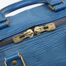 LOUIS VUITTON Epi Keepall 45 Boston Bag Blue M42975 LV Auth 167543-19