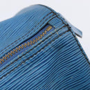 LOUIS VUITTON Epi Keepall 45 Boston Bag Blue M42975 LV Auth 167543-10