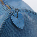 LOUIS VUITTON Epi Keepall 45 Boston Bag Blue M42975 LV Auth 167543-20