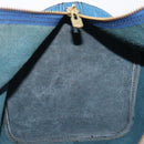 LOUIS VUITTON Epi Keepall 45 Boston Bag Blue M42975 LV Auth 167543-22