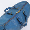 LOUIS VUITTON Epi Keepall 45 Boston Bag Blue M42975 LV Auth 167543-6