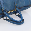 LOUIS VUITTON Epi Keepall 45 Boston Bag Blue M42975 LV Auth 167543-7