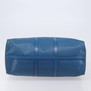 LOUIS VUITTON Epi Keepall 45 Boston Bag Blue M42975 LV Auth 167543-5