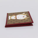 GUCCI x Doraemon Cow Doraemon Wallet Micro GG PVC Beige 654498 Auth 167547SAM-4