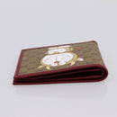 GUCCI x Doraemon Cow Doraemon Wallet Micro GG PVC Beige 654498 Auth 167547SAM-6