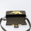 FENDI x FRGMT x POKEMON Mamma Baguette Kairyu Zucca Brown 8BR600 Auth 167552SM-19