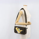 FENDI x FRGMT x POKEMON Mamma Baguette Kairyu Zucca Brown 8BR600 Auth 167552SM-28