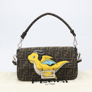 FENDI x FRGMT x POKEMON Mamma Baguette Kairyu Zucca Brown 8BR600 Auth 167552SM-29