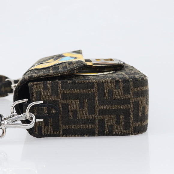 FENDI x FRGMT x POKEMON Mamma Baguette Kairyu Zucca Brown 8BR600 Auth 167552SM
