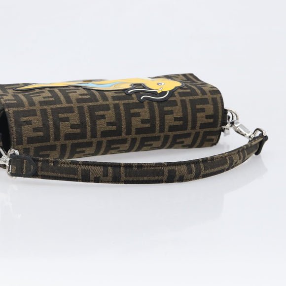 FENDI x FRGMT x POKEMON Mamma Baguette Kairyu Zucca Brown 8BR600 Auth 167552SM