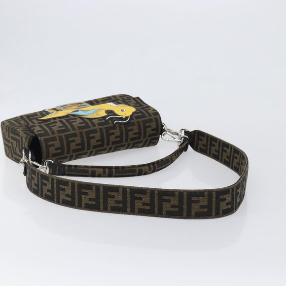 FENDI x FRGMT x POKEMON Mamma Baguette Kairyu Zucca Brown 8BR600 Auth 167552SM