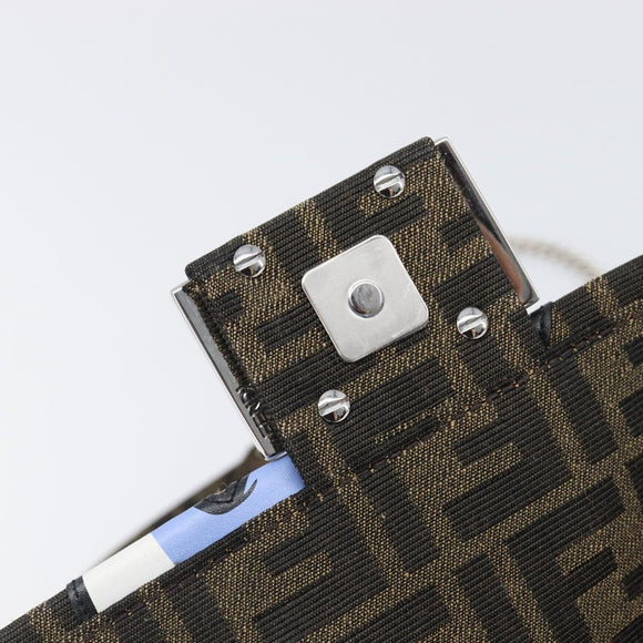 FENDI x FRGMT x POKEMON Mamma Baguette Dratini Zucca Brown 8BS017 Auth 167553SM