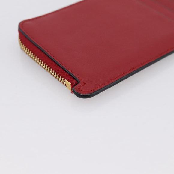 LOEWE x Studio Ghibli Spirited Away No-Face Card Case Leather Red Auth 167558M